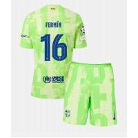 Barcelona Fermin Lopez #16 3rd trikot Kinder 2024-25 Kurzarm (+ Kurze Hosen)